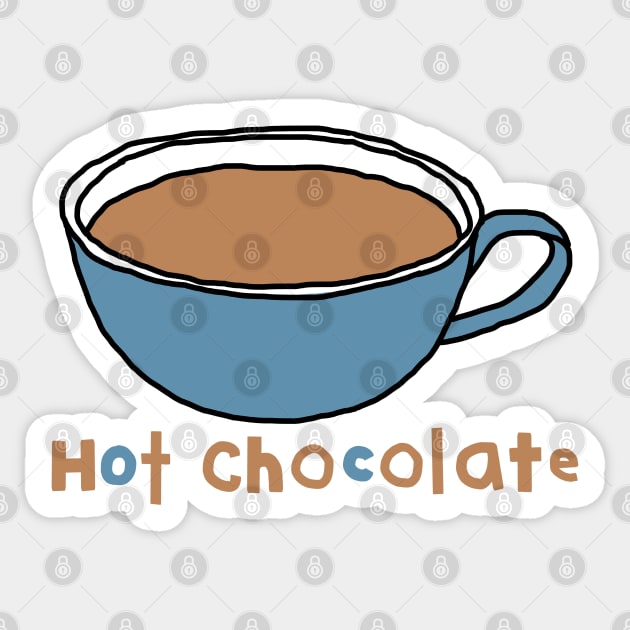 Hot Chocolate in a Cup Food Sticker by ellenhenryart